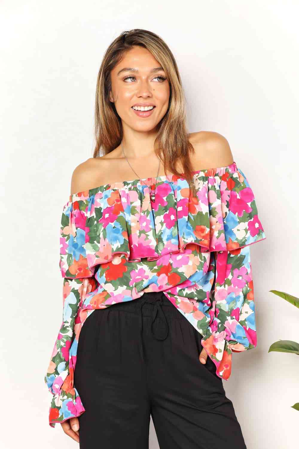 Slay Lux Flower Blouse - Slay Trendz Fashion Boutique
